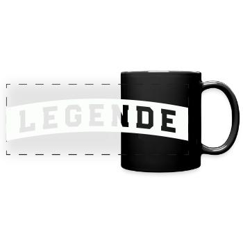 legende - Panorama-Tasse farbig - Schwarz - Vorne