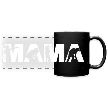 Landscaping Mama Gardening Mother Yard Work - Full Colour Panoramic Mug - black - Front