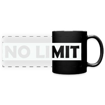 no_limit - Panorama-Tasse farbig - Schwarz - Vorne
