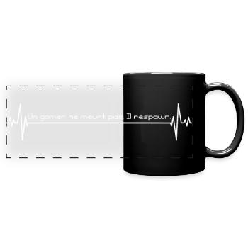 Humour de gamer - Mug panoramique uni - noir - Devant