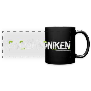 KoboldKroniken Logo Weiß - Panorama-Tasse farbig - Schwarz - Vorne