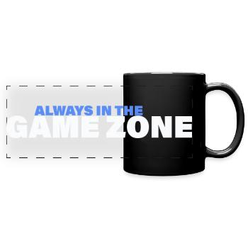 ZONE DE JEU - Mug panoramique uni - noir - Devant