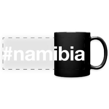 NAMIBIA Hashtag - Panorama-Tasse farbig - Schwarz - Vorne