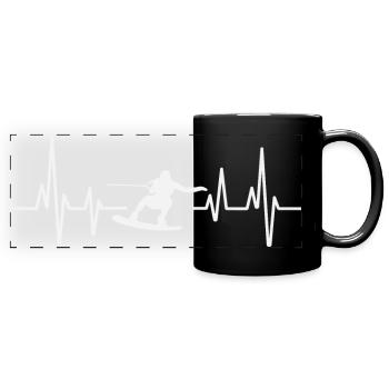 Wakeskaten Wakeskating Wakeskater Wakeboard - Mug panoramique uni - noir - Devant