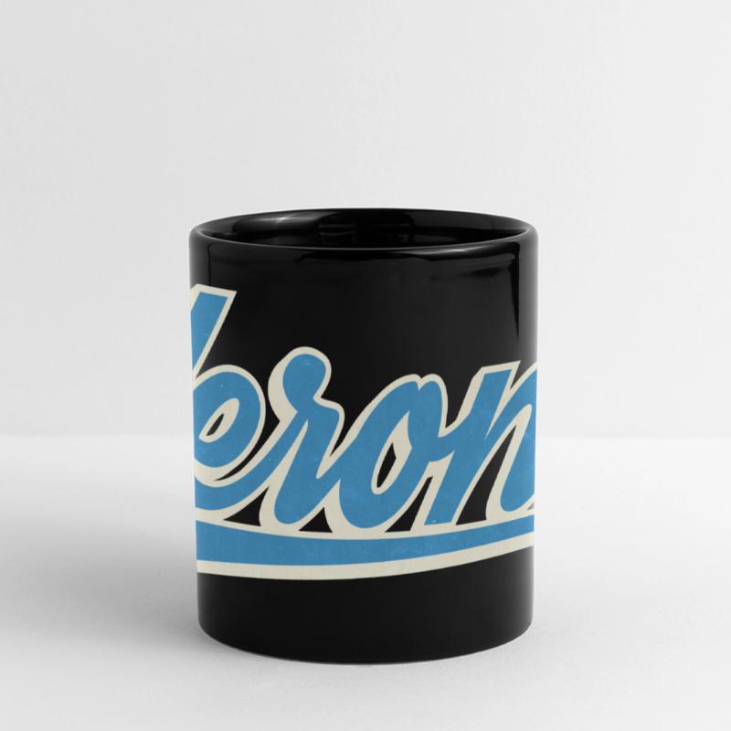Verona Blue Script Logo Full Colour Panoramic Mug