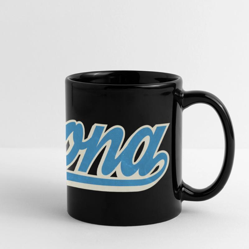 Verona Blue Script Logo Full Colour Panoramic Mug