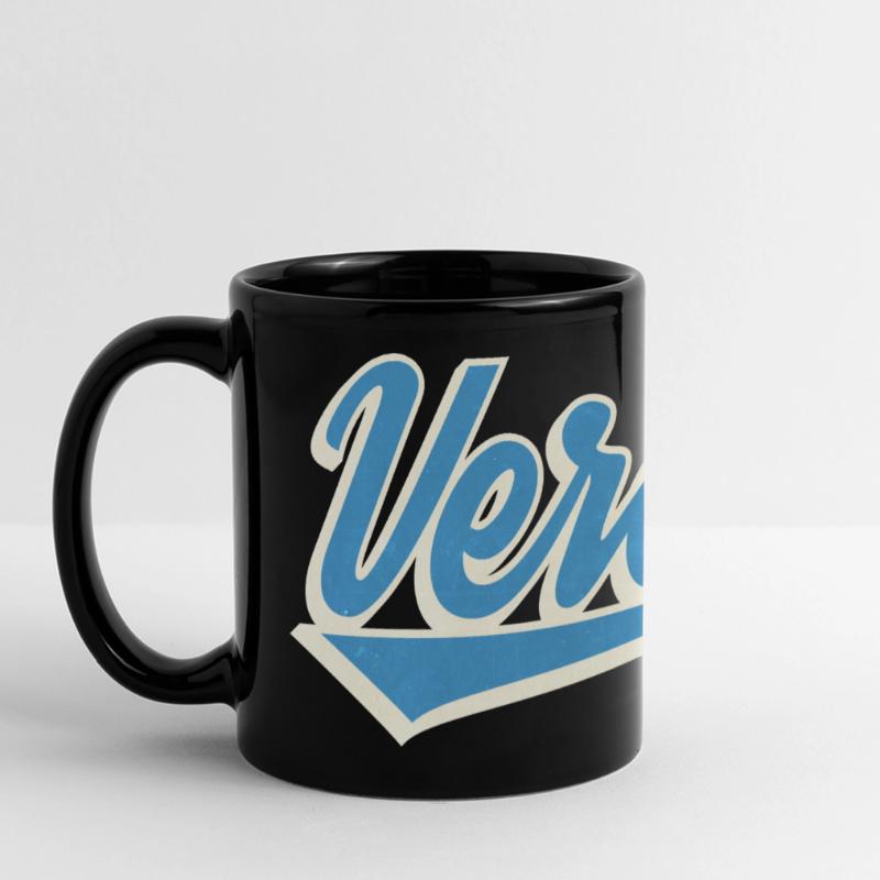 Logo Vérone Blue Script Mug panoramique uni