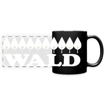 Forest - Full Colour Panoramic Mug - black - Front