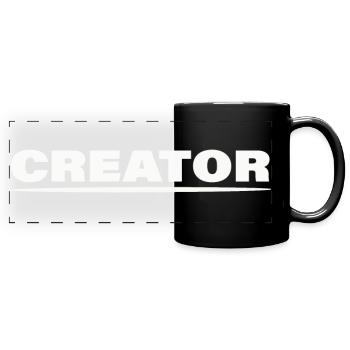 CREATOR - Full Colour Panoramic Mug - black - Front