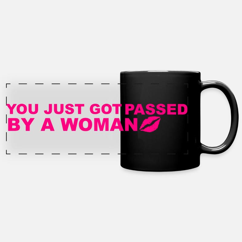 Humour  - Mug panoramique uni - noir