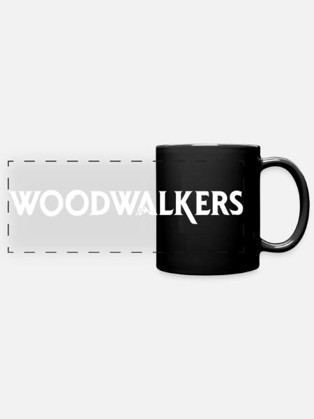 Woodwalkers Film Logo-Schriftzug - Panorama-Tasse farbig - Schwarz