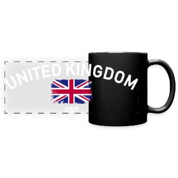 Bogen-Not-Union Jack - Panorama-Tasse farbig - Schwarz - Vorne