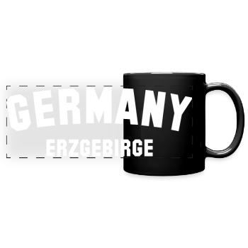 Monts Métallifères, Allemagne - Mug panoramique uni - noir - Devant