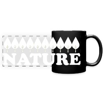 NATURE - Mug panoramique uni - noir - Devant