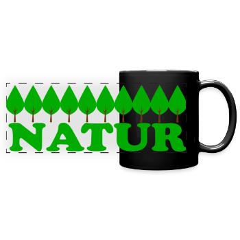 NATURA - Tazza colorata con vista - nero - Fronte
