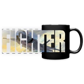 Fighter F-35 Lightning II - Full Colour Panoramic Mug - black - Front