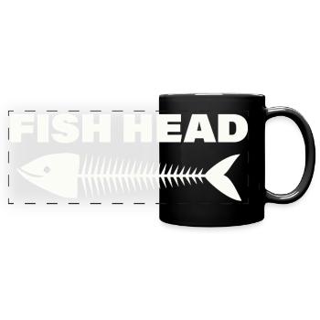 fish head - Full Colour Panoramic Mug - black - Front