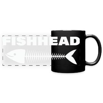 FISHHEAD2 - Full Colour Panoramic Mug - black - Front