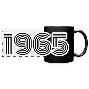 Born in 1965 - Full Colour Panoramic Mug - black - Front