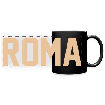 Roma - Panorama-Tasse farbig - Schwarz - Vorne