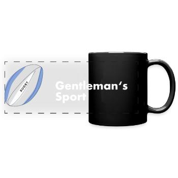 RUGBY GENTLEMANS SPORT - Full Colour Panoramic Mug - black - Front