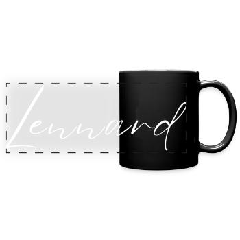 Lennard Name T-Shirt Geschenk Für Männer - Panorama-Tasse farbig - Schwarz - Vorne