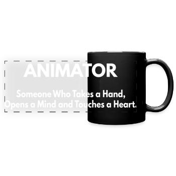 animator - Full Colour Panoramic Mug - black - Front