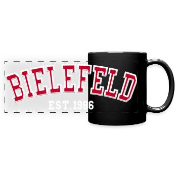 Bielefeld Fondée en 1986 - Mug panoramique uni - noir - Devant