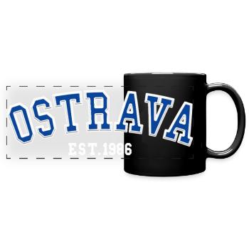 Ostrava Fondée en 1986 - Mug panoramique uni - noir - Devant
