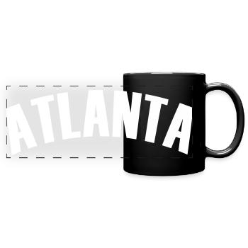 atlanta shirt - Panorama-Tasse farbig - Schwarz - Vorne