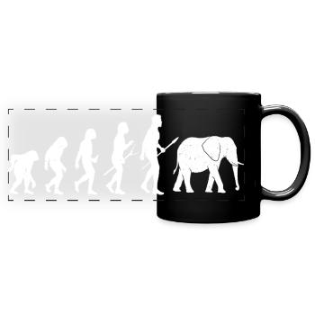 Zoo Gardien de zoo Gardien de zoo Vintage Zoo Wildlife - Mug panoramique uni - noir - Devant