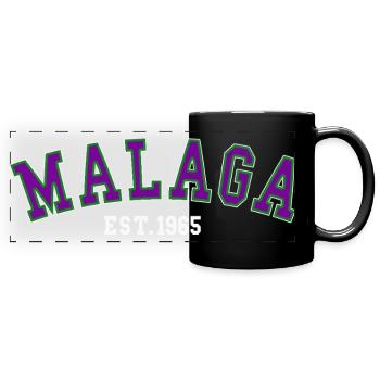 Malaga Est. 1965 - Mug panoramique uni - noir - Devant
