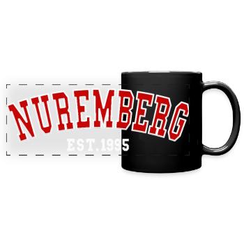 Cité de Nuremberg 1995 - Mug panoramique uni - noir - Devant