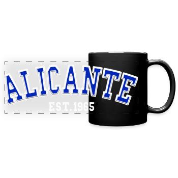 Alicante gegründet 1965 - Panorama-Tasse farbig - Schwarz - Vorne