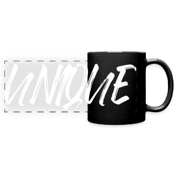 unique, unique, unique valeur de soi unique - Mug panoramique uni - noir - Devant