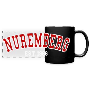 Nuremberg fondée en 1966 - Mug panoramique uni - noir - Devant
