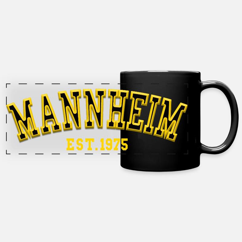 Mannheim Est 1975 - Full Colour Panoramic Mug - black