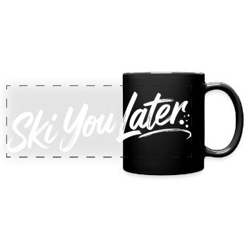 Ski You Later - Full Colour Panoramic Mug - black - Front