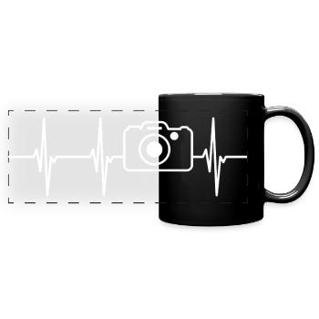 Heartbeat Photography - Full Colour Panoramic Mug - black - Front