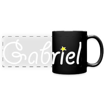 Gabriel - Full Colour Panoramic Mug - black - Front