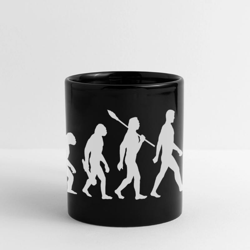 JGA Junggesellenabschied - Evolution Bachelor Panorama-Tasse farbig