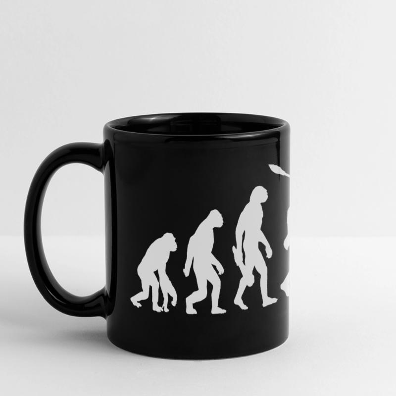JGA Junggesellenabschied - Evolution Bachelor Panorama-Tasse farbig