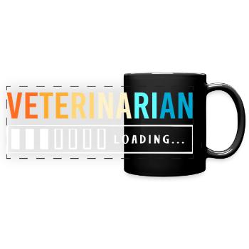 Veterinarian Veterinary Medicine Veterinarian - Full Colour Panoramic Mug - black - Front