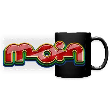 Hello - Full Colour Panoramic Mug - black - Front