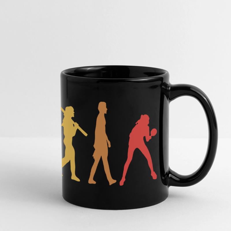 Évolution du tennis de table Mug panoramique uni