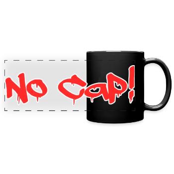 No Cap - Panorama-Tasse farbig - Schwarz - Vorne
