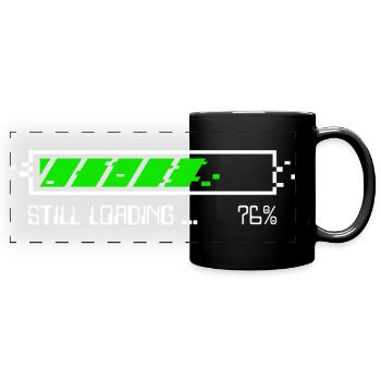 Noch lädend – Patience Gamer - BLC - Panorama-Tasse farbig - Schwarz - Vorne