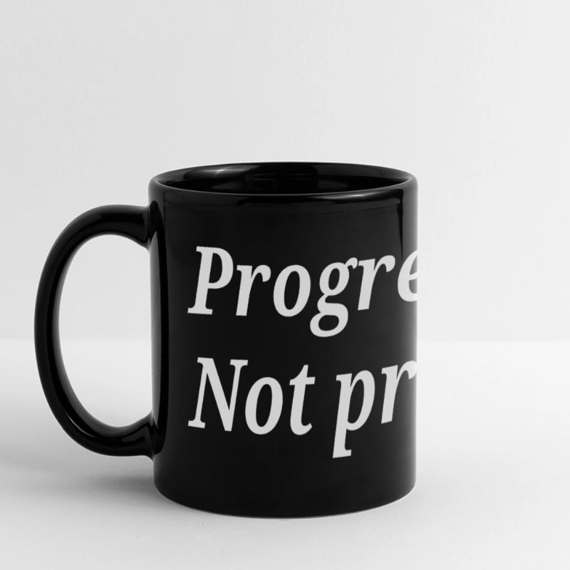 Progrès. Pas de pression. Mug panoramique uni
