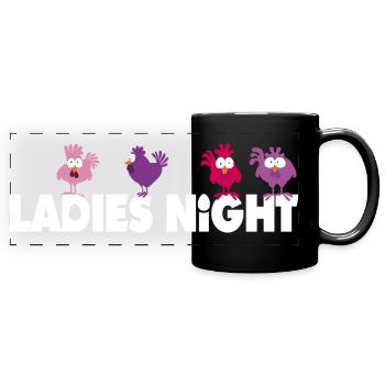 Ladies Night - Bachelorette Party - Full Colour Panoramic Mug - black - Front