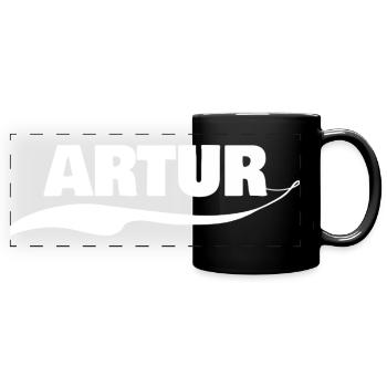 Gift Artur - Full Colour Panoramic Mug - black - Front